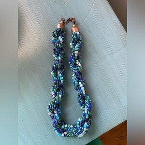 Beaded twisted necklace